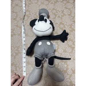 Disney Baby Steamboat Willie Mickey Mouse 16" Rattle Plush Hallmark